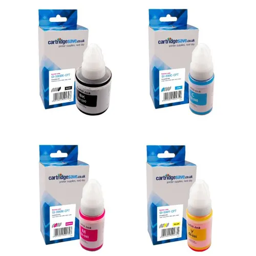 Compatible Canon GI-590 4 Colour Ink Bottle Multipack