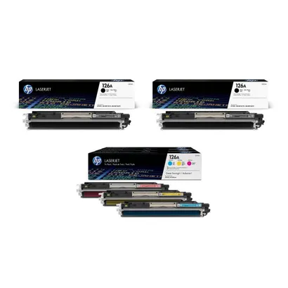 HP 126A 5 Colour Toner Cartridge Multipack - (CE310AD & CF341A)