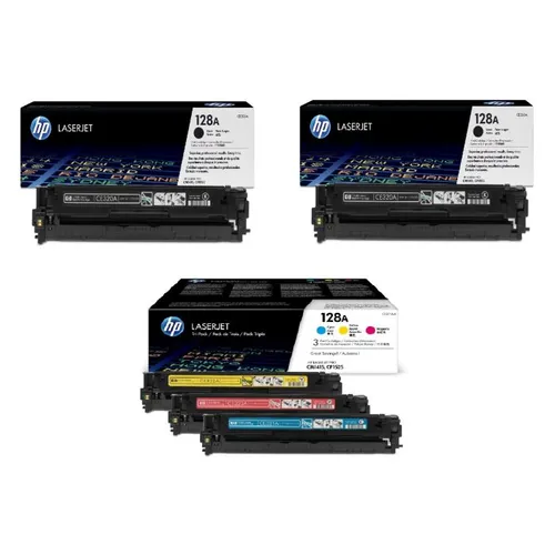 HP 128A 5 Colour Toner Cartridge Multipack - (CE320AD & CF371AM)