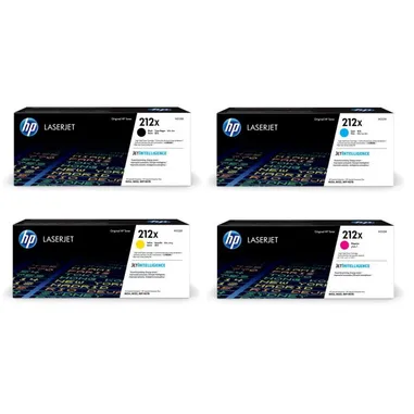 HP 212X High Capacity 4 Colour Toner Cartridge Multipack