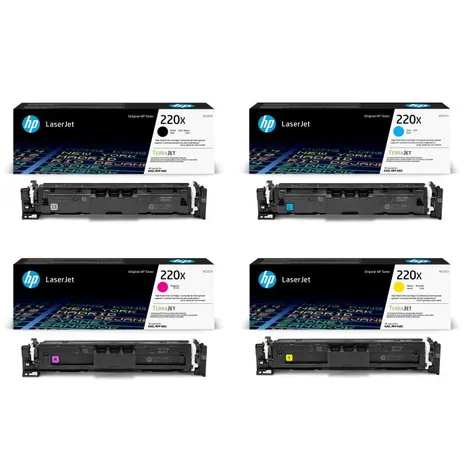 HP 220X High Capacity 4 Colour Toner Cartridge Multipack