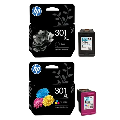 HP 301XL High Capacity Black & Tri-Colour Ink Cartridge Multipack
