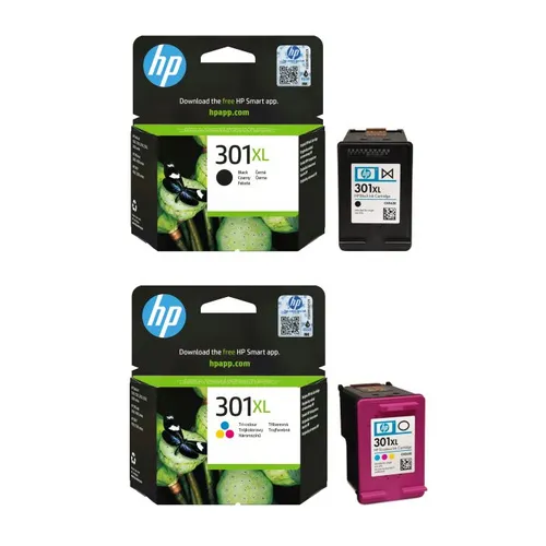 HP 301XL High Capacity Black & Tri-Colour Ink Cartridge Multipack