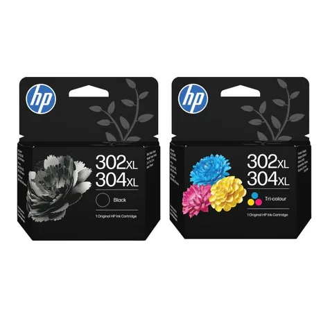 HP 302XL/304XL High Capacity Black & Tri-Colour Ink Cartridge Multipack