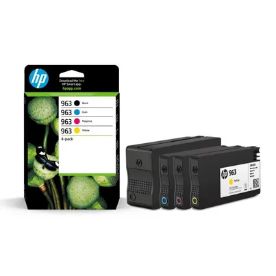 HP 963 4 Colour Ink Cartridge Multipack (6ZC70AE)