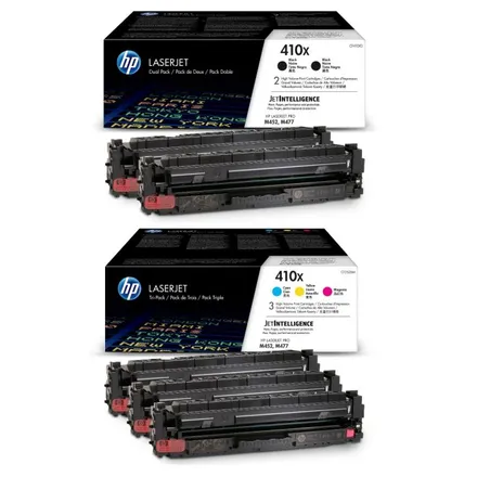 HP 410X 5 Colour High Capacity Toner Cartridge Multipack