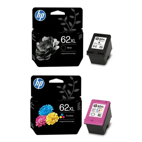 HP 62XL High Capacity Black & Tri-Colour Ink Cartridge Multipack