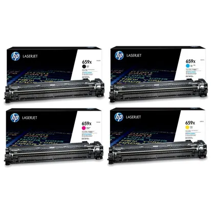 HP 659X High Capacity 4 Colour Toner Cartridge Multipack