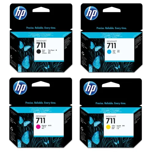 HP 711 High Capacity 4 Colour Ink Cartridge Multipack