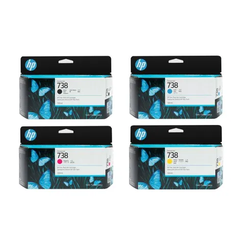 HP 738 4 Colour Ink Cartridge Multipack