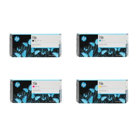 HP 738XL High Capacity Ink Cartridge Multipack