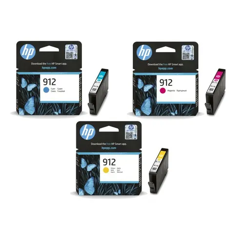 HP 912 3 Colour CMY Ink Multipack