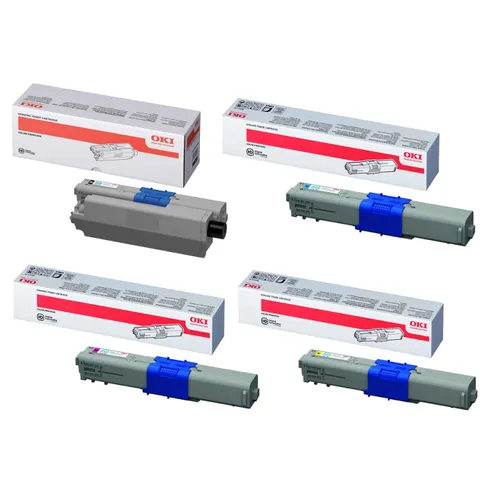 Oki 4446970 4 Colour Toner Cartridge Multipack