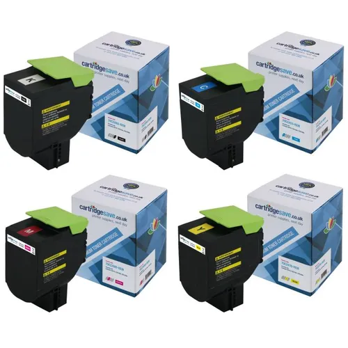 Compatible Lexmark 702X Extra High Capacity 4 Colour Toner Cartridge Multipack
