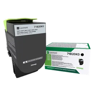 Lexmark 71B20K0 Black Return Program Toner Cartridge