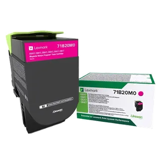 Lexmark 71B20M0 Magenta Return Program Toner Cartridge