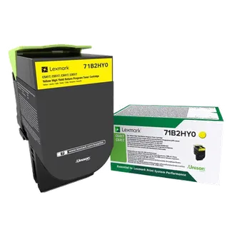 Lexmark 71B2HY0 High Capacity Yellow Return Program Toner Cartridge