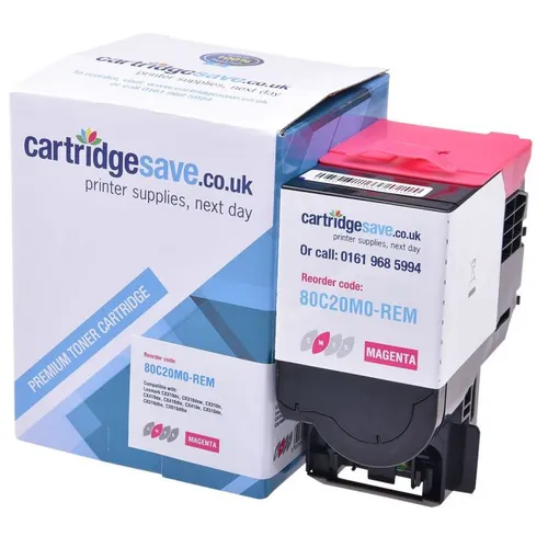 Compatible Lexmark 802M Magenta Toner Cartridge - (80C20M0)