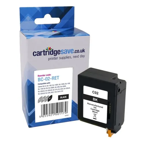 Compatible Canon BC-02 Black Ink Cartridge - (0881A002)