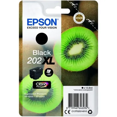 Epson 202XL Black High Capacity Ink Cartridge - (T02G1 Kiwi)