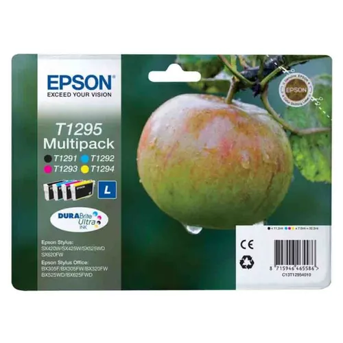 Epson T1295 High Capacity 4 Colour Ink Cartridge Multipack - (Apple)