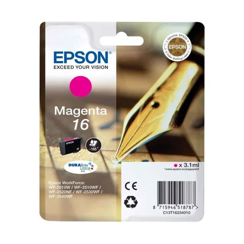 Epson 16 Magenta Ink Cartridge - (T1623 Pen and Crossword)