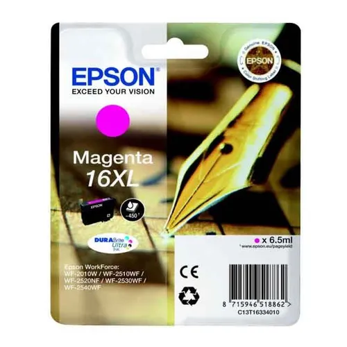 Epson 16XL Magenta High Capacity Ink Cartridge - (T1633 Pen and Crossword)