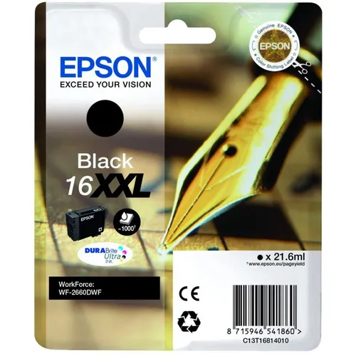 Epson 16XXL Black Extra High Capacity Ink Cartridge - (T1681 Pen and Crossword)