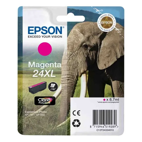 Epson 24XL Magenta High Capacity Ink Cartridge - (T2433 Elephant)