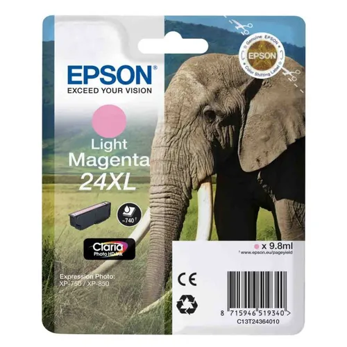 Epson 24XL High Capacity Light Magenta Ink Cartridge - (T2436 Elephant)