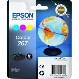 Epson 267 Tri-Colour Ink Cartridge - (T2670 Globe)