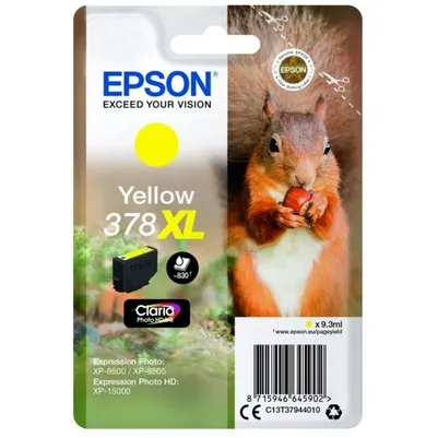 Epson 378XL High Capacity Yellow Ink Cartridge - (T3794 Squirrel)
