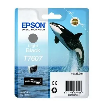Epson T7607 Light Black Ink Cartridge - (C13T760740 Killer Whale)