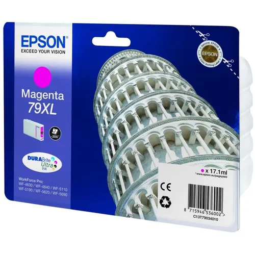 Epson 79XL High Capacity Magenta Ink Cartridge - (Tower of Pisa T7903)