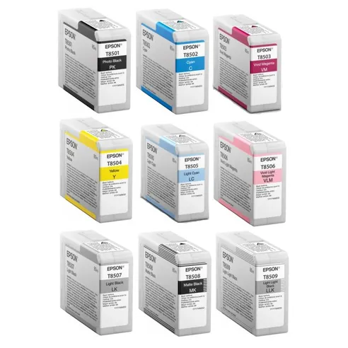 Epson T850 9 Colour Ink Cartridge Multipack
