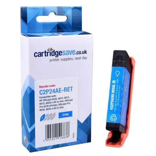 Compatible HP 935XL High Capacity Cyan Ink Cartridge - (C2P24AE)