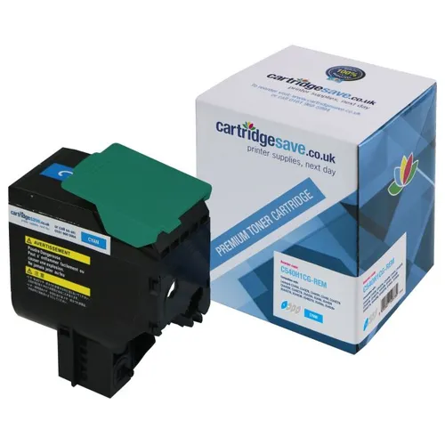 Compatible Lexmark C540H1CG High Capacity Cyan Toner Cartridge