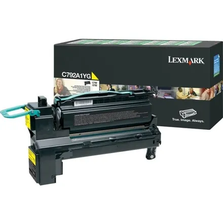 Lexmark C792A1YG Yellow Return Program Toner Cartridge