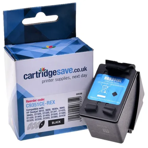 Compatible HP 21XL High Capacity Black Ink Cartridge - (C9351CE)