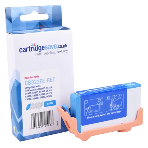 Compatible HP 364XL High Capacity Cyan Ink Cartridge - (CB323EE)