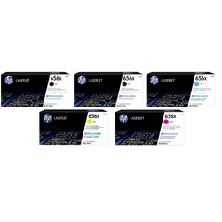 HP 656X High Capacity 5 Colour Toner Cartridge Multipack