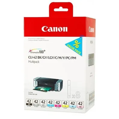 Canon CLI-42 8 Colour Ink Cartridge Multipack (6384B010)