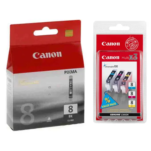 Canon CLI-8 4 Colour Ink Cartridge Multipack