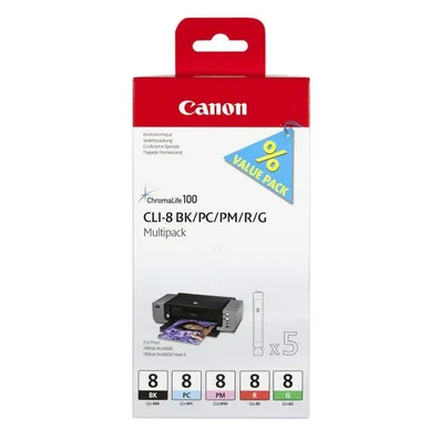 Canon CLI-8 5 Colour Ink Cartridge Multipack