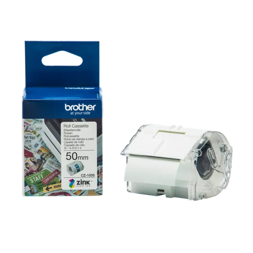 Brother CZ-1005 Full Colour 50mm x 5m Continuous Adhesive Label Tape
