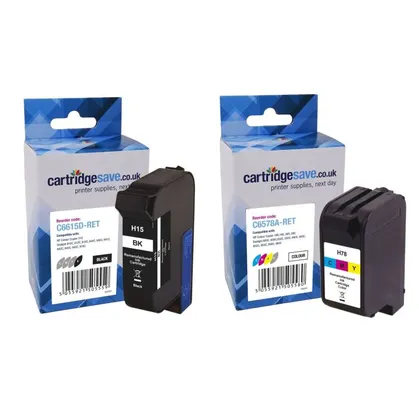 Compatible HP 15 / 78 High Capacity Black & Tri-Colour Ink Multipack