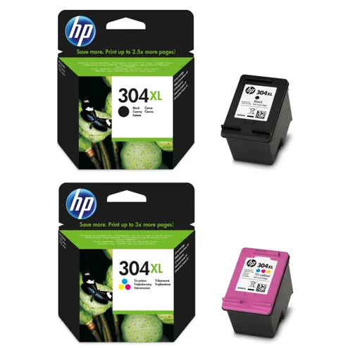 HP 304XL High Capacity Black & Tri-Colour Ink Cartridge Multipack