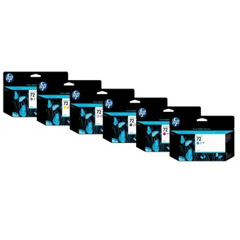 HP 72 High Capacity 6 Colour Ink Cartridge Multipack