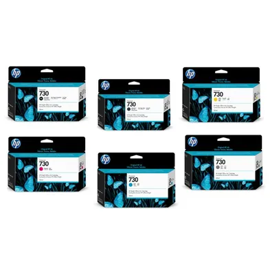 HP 730 6-Colour Ink Cartridge Multipack