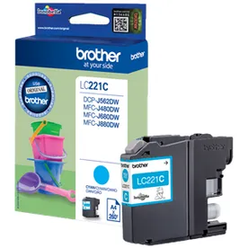 Brother LC221C Light User Cyan Ink Cartridge